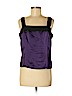 Doncaster 100% Silk Purple Sleeveless Silk Top Size 12 - photo 1
