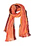 Unbranded 100% Silk Stripes Orange Silk Scarf One size - photo 1