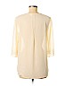Adiva 100% Polyester Ivory Short Sleeve Blouse Size L - photo 2