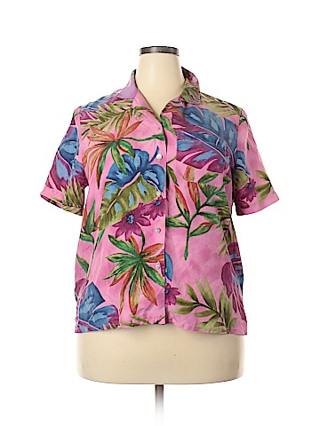 Alfred Dunner Short Sleeve Silk Top (view 1)