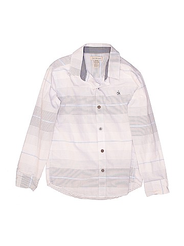 CALVIN KLEIN JEANS Long Sleeve Button-Down Shirt (view 1)