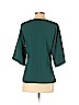 Amanda Uprichard 100% Polyester Green 3/4 Sleeve Blouse Size P (petite) - photo 2