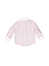 Janie and Jack 100% Cotton Stripes White Long Sleeve Button-Down Shirt Size 12-18 mo - photo 2