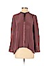 Eileen Fisher 100% Silk Purple Long Sleeve Silk Top Size P (petite) - photo 1