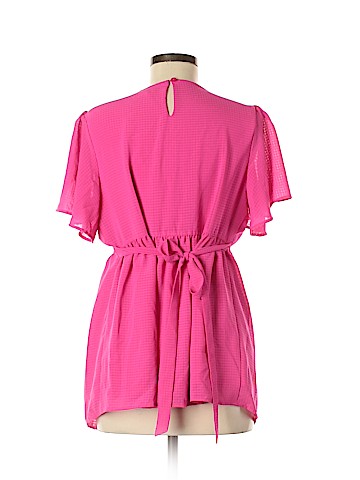 Isabel Maternity Short Sleeve Blouse (view 2)