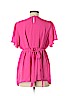 Isabel Maternity 100% Polyester Pink Short Sleeve Blouse Size M - photo 2