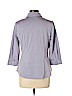 Worthington Purple 3/4 Sleeve Button-Down Shirt Size 12 (petite) - photo 2