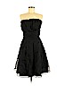 White House Black Market 100% Silk Black Cocktail Dress Size 14 - photo 1