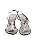 Italian Shoemakers Footwear Silver Heels Size 8 1/2 - photo 2