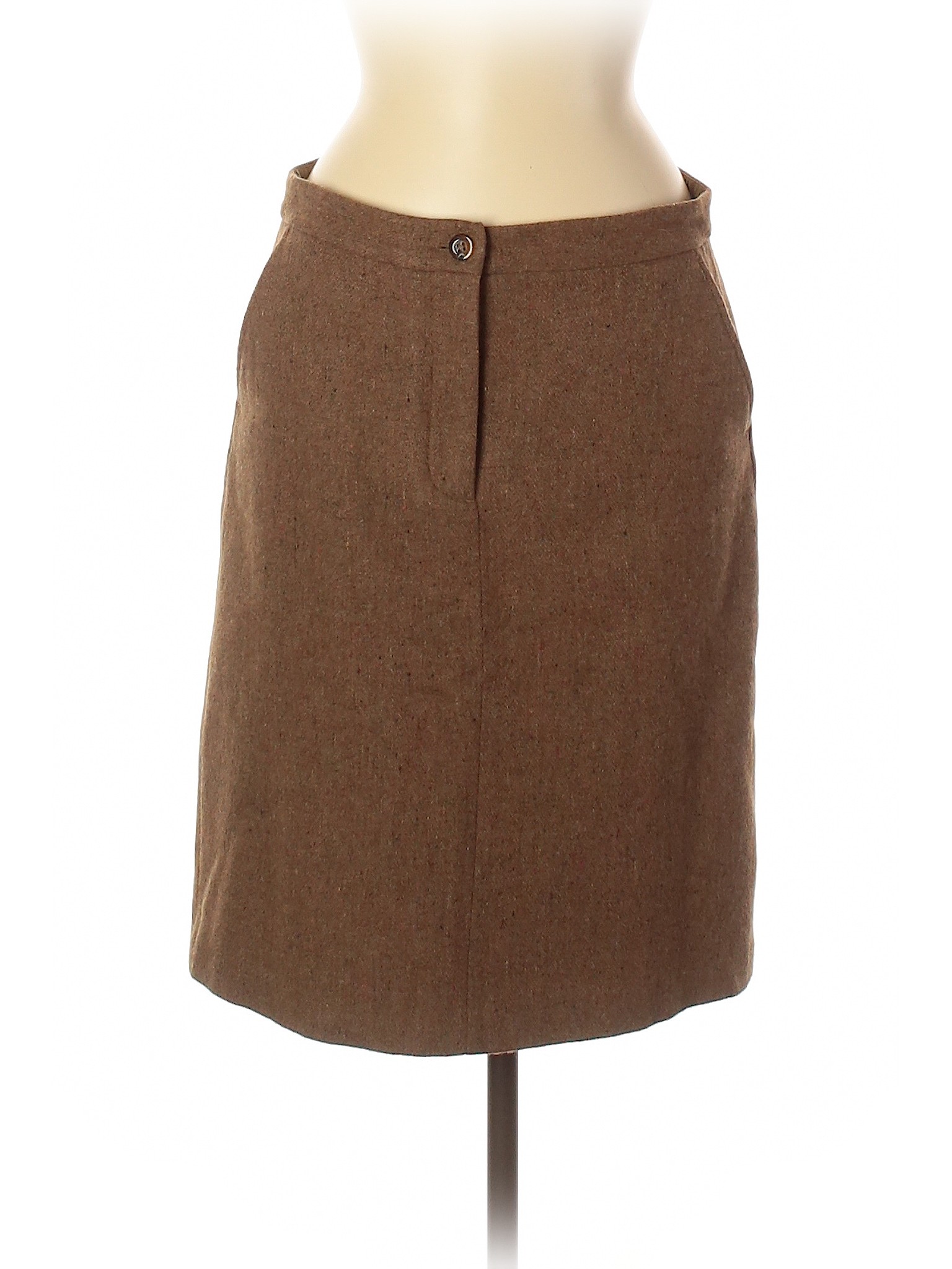 Orvis Women Brown Wool Skirt 8 | eBay