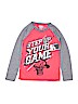 Assorted Brands 100% Cotton Graphic Color Block Red Long Sleeve T-Shirt Size L (youth) - photo 1