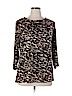 Chico's Brown 3/4 Sleeve Blouse Size XL (3) - photo 1