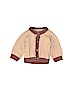 Unbranded 100% Cotton Brown Cardigan Size Newborn - photo 1