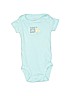 Carter's 100% Cotton Blue Short Sleeve Onesie Size Newborn - photo 1