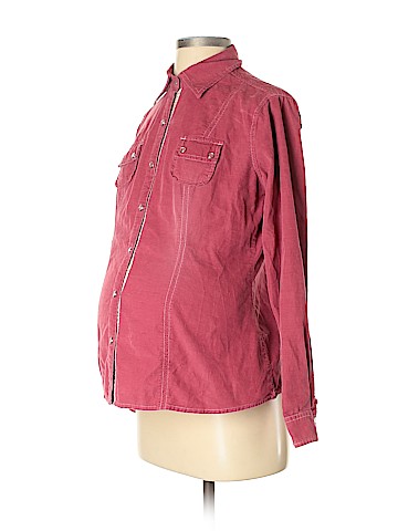 Motherhood Long Sleeve Button-Down Shirt (view 1)