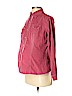 Motherhood 100% Polyester Red Long Sleeve Button-Down Shirt Size S - photo 1
