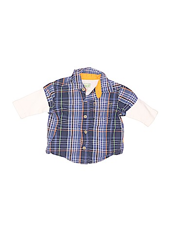Genuine Baby From Osh Kosh Short Sleeve Button-Down Shirt (view 1)