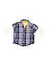 Genuine Baby From Osh Kosh 100% Cotton Blue Short Sleeve Button-Down Shirt 0-3 MO / 3 MO - photo 1