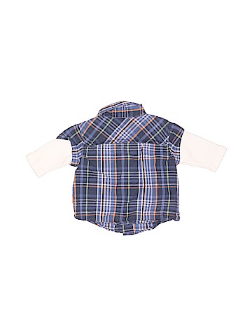 Genuine Baby From Osh Kosh Short Sleeve Button-Down Shirt (view 2)