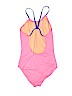 Crewcuts Solid Pink One Piece Swimsuit Size 14 - photo 2