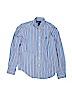 Ralph Lauren 100% Cotton Blue Long Sleeve Button-Down Shirt Size 12 - 14 - photo 1