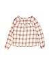 Gap Kids Checkered-gingham Ivory 3/4 Sleeve Top Size 8 - photo 2
