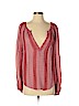 Free People Burgundy Long Sleeve Blouse Size S - photo 1