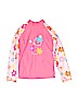 Unbranded Floral Pink Rash Guard Size 8 - photo 1