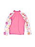 Unbranded Floral Pink Rash Guard Size 8 - photo 2