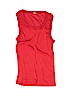 Unbranded 100% Cotton Solid Red Sleeveless T-Shirt Size L (youth) - photo 1