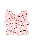 OshKosh B'gosh 100% Polyester Polka Dots Pink Short Sleeve Blouse 9-12 MO / 12 MO - photo 2