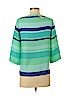Ann Taylor LOFT 100% Polyester Green 3/4 Sleeve Blouse Size XS (petite) - photo 2