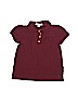 Burberry Burgundy Short Sleeve Polo Size 8 - photo 1