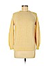 J. McLaughlin 100% Cotton Yellow Pullover Sweater Size M - photo 1