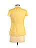 Banana Republic 100% Polyester Yellow Short Sleeve Blouse Size XS (petite) - photo 2
