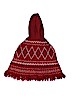 Indigo Soul Print Red Poncho Size 4 - 6 - photo 2