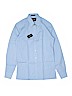 Fame Solid Blue Long Sleeve Button-Down Shirt Size S (youth) - photo 1