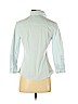 Carolina Herrera 100% Cotton Blue 3/4 Sleeve Button-Down Shirt Size 2 - photo 2