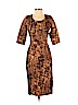 Oscar De La Renta Brown Casual Dress Size 12 - photo 1