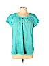 Kim Rogers 100% Cotton Teal Short Sleeve Blouse Size XL (petite) - photo 1