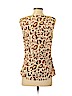 Ann Taylor LOFT 100% Polyester Tan Sleeveless Blouse Size 8 (petite) - photo 2