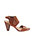 Karl Lagerfeld Paris 100% Leather Brown Heels Size 10 - photo 1