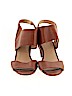 Karl Lagerfeld Paris 100% Leather Brown Heels Size 10 - photo 2