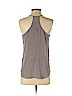 Lavender Brown 100% Silk Gray Sleeveless Silk Top Size S - photo 2