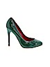 Charles Jourdan 100% Patent Leather Green Heels Size 9 1/2 - photo 1