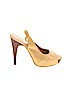 Jessica Simpson Gold Heels Size 8 1/2 - photo 1