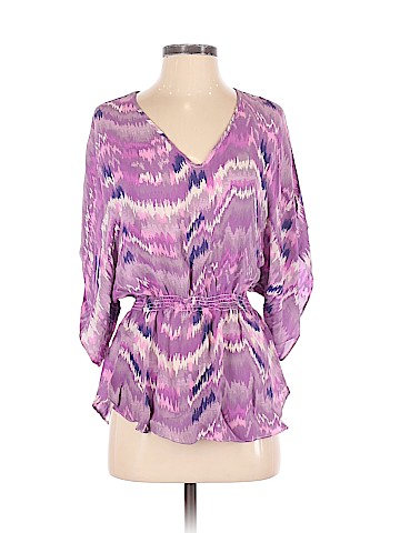 Parker 3/4 Sleeve Silk Top (view 1)