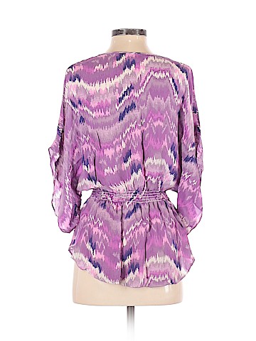 Parker 3/4 Sleeve Silk Top (view 2)