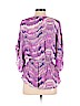 Parker 100% Silk Purple 3/4 Sleeve Silk Top Size S - photo 2