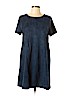 Design Lab Lord & Taylor Blue Casual Dress Size L - photo 1